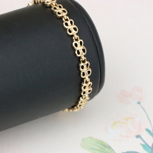 "Rose Gold Plated Heart Link Chain Bracelet in High Quality Brass, XPBL1089 - Picture 13 of 13